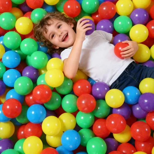 Vista 4 de GOGOSO Pelotas de Piscina de Pelotas para Niños Pequeños, Pelotas de Juego de Plástico para Bebés, Pelotas Suaves de Colores Pastel para Niños No