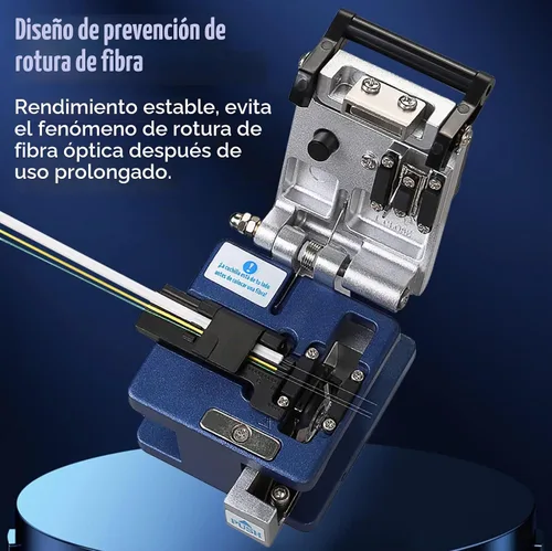 Vista 3 de Kit de terminación de fibra - Localizador visual de fallas de 18.6 mi, kit de herramientas de fibra óptica FTTH para ingeniería CATV, cuchilla