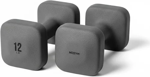 Vista 17 de WeGym Square Dumbbells for Home Gym, Hand Weights for Strength Training
