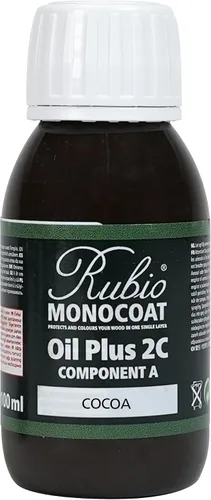 Vista 65 de Rubio Monocoat Muestra de Tinte y Acabado para Madera - Niebla 5% Aceite Plus Parte A Aceite de linaza para madera de secado rápido y ecológico