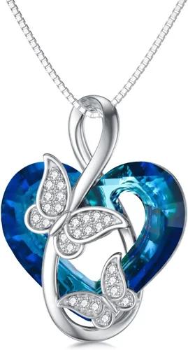 Vista 8 de Collar de Hermana de Plata de Ley - Joyería de Cumpleaños para Hermanas y Amigas
