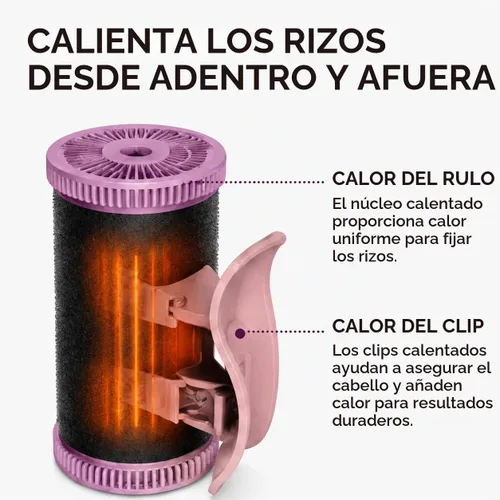 Vista 4 de Remington Thermaluxe Hot Rollers, rizadores de cabello, juego de 20 piezas