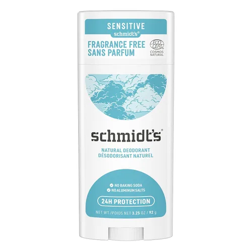 Vista 10 de Desodorante natural libre de aluminio Schmidt's para protección contra el olor y frescura durante 24 horas, Bergamota + Lima vegano, certificado