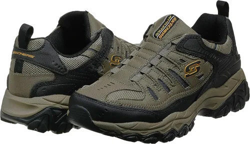 Vista 7 de Skechers Afterburn - Tenis deportivos de entrenamiento con espuma viscoelástica para hombre Strike On