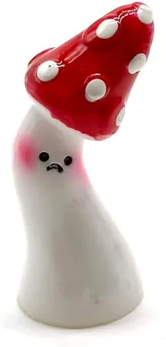 Vista 8 de Aliotech 7 Piezas Mini Hongos Rojos Manualidades Hongos para Pequeño Jardín de Hadas Pequeña Decoración de Hongos de Resina Falsos Estatua