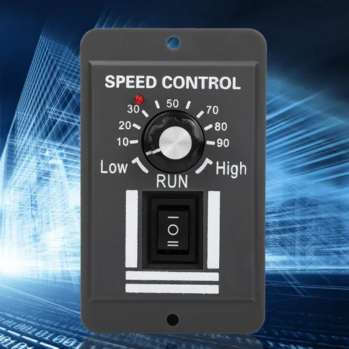 Vista 6 de Controlador de velocidad del motor DC 12-60V 10A, regulador de velocidad del motor eléctrico de marcha atrás hacia adelante Controlador de velocidad