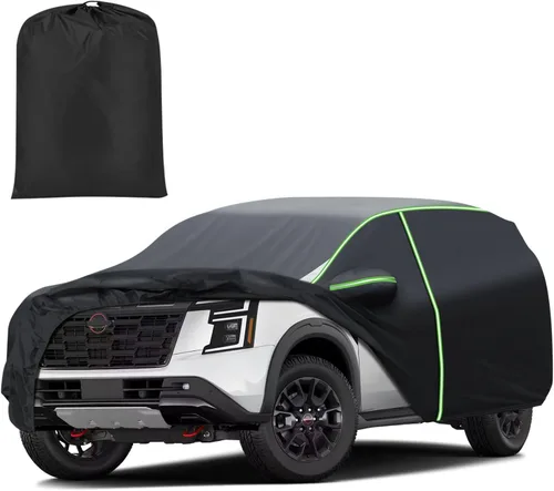 Vista 15 de Mixsuper Liner Funda para coche para BMW X3 2003-2026, 7 capas, funda impermeable para coche, accesorios para X3 con puerta con cremallera, tiras
