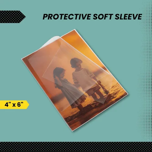 Vista 4 de Fundas para fotos de 4 x 6 pulgadas (100 unidades) para tarjetas, fotos y postales