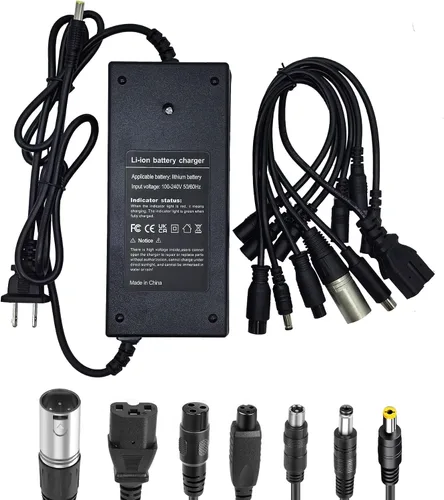 Vista 7 de (7 enchufes) Cargador de 58.8 V 3A para batería de litio de 51.8 V 50 V 52 V 14S compatible con Apollo 52V Phantom, Nanrobot d6, Explore, Ghost