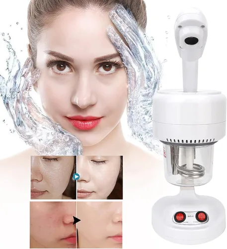 Vista 9 de Vaporizador de mesa, vaporizador portátil para salón de belleza, vaporizador facial de niebla caliente, máquina de pulverización hidratante