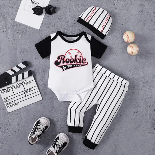 Vista 2 de Traje de primer cumpleaños para bebé niño, ropa de cumpleaños de un año, traje de béisbol deportivo para primer cumpleaños