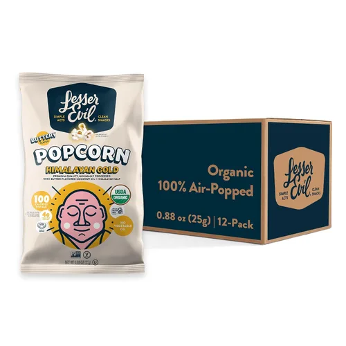 Vista 33 de LesserEvil Palomitas de maíz orgánicas "Avocado-licious", exclusivo de Amazon, calidad premium, mínimamente procesado, sin aceite vegetal, 4.6