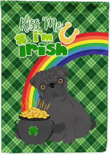 Vista 71 de Caroline's Treasures WDK4731GF - Bandera decorativa para jardín del día de San Patricio, color negro y tostado, Airedale Terrier, para jardín