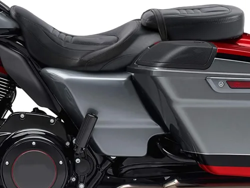 Vista 7 de XFMT Asiento de motocicleta para dos personas. Para Harley Davidson Touring 2009 a 2020.
