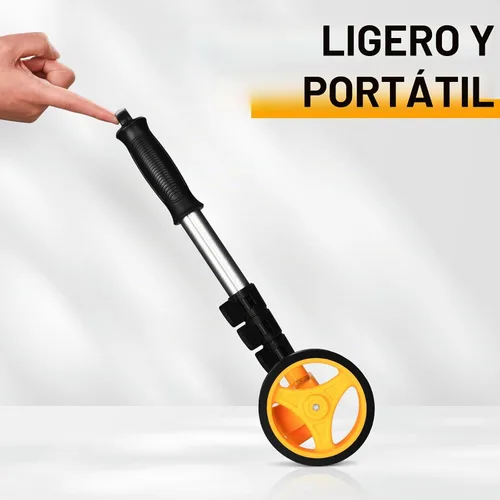 Vista 9 de DEKOPRO Rueda de medición, mide hasta 99,999 pies, rueda compacta con bolsa de transporte, 4 pulgadas
