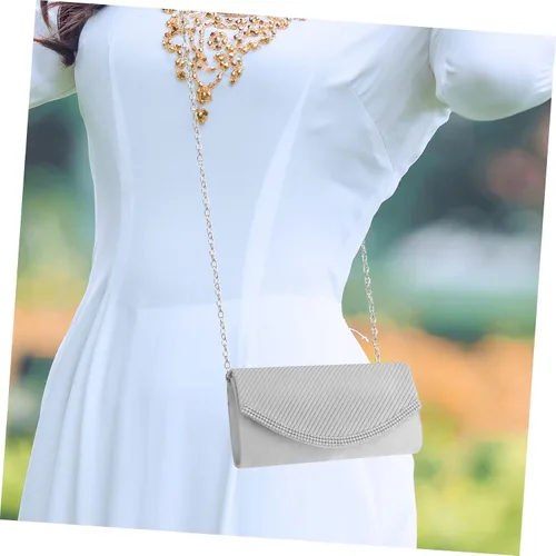 Vista 2 de LIFKOME Bolso de noche para mujer, bolso de mano de moda con cadena para bolsos de mujer