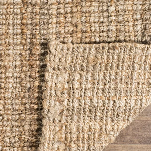 Vista 3 de SAFAVIEH Natural Fiber Collection - Alfombra de pasillo, 2 x 8 pies, marrón natural, yute hecho a mano, estilo granja, pelo grueso con textura