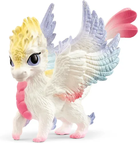 Vista 12 de Schleich Bayala - Set de juguete de 2 piezas de dragón de flores y bebé - Lindas figuras de dragón para niñas y niños - Figuras de animales de hadas