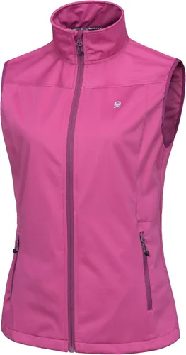 Vista 12 de Little Donkey Andy Chaleco Softshell Ligero para Mujer, Chaqueta sin Mangas Resistente al Viento para Correr, Senderismo y Viajes Negro