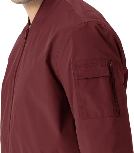 Vista 4 de BASUDAM Chaqueta rompevientos para hombre ligera resistente al agua con cremallera completa casual ajuste delgado