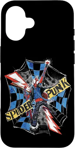 Vista 32 de Marvel Spider-Man: Across The Spider-Verse - Carcasa para iPhone 17, diseño de Spider-Punk