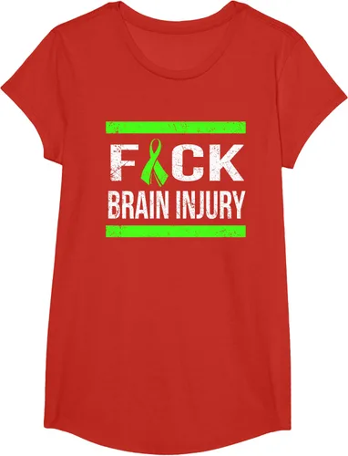 Vista 62 de Apoyo Daño cerebral Concienciación T Shirt, mujer L, Asphalt Negro