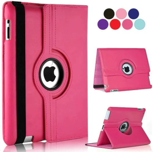 Vista 8 de Vultic Funda giratoria para iPad mini 1/2/3, soporte de 360 grados [apagado automático/activación] Folio PU cuero Smart Cover (azul claro)