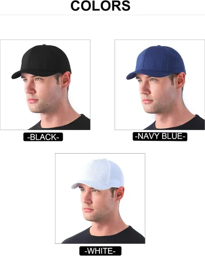 Vista 6 de Gorra de béisbol de ala corta para hombre, para verano, delgada, transpirable, con cierre de presión, para mujer, ajustable, unisex, Q0987