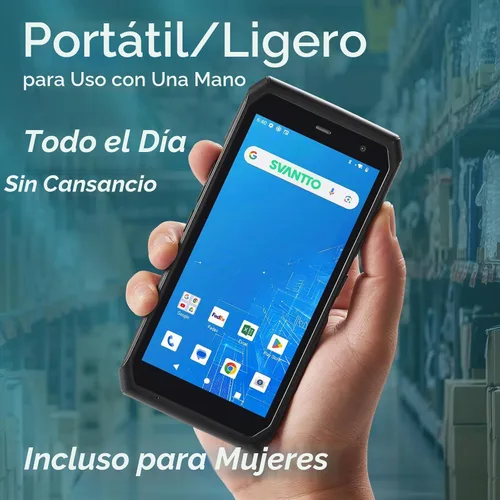 Vista 7 de SVANTTO Escáner de código de barras Android 13 con cargador de muelle, motor de escaneo de código de barras 1D/2D/QR, 4+64GB, Bluetooth 5.1, WiFi-6