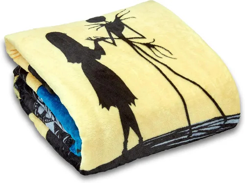 Vista 2 de Northwest Nightmare Before Christmas - Manta Sherpa de seda al tacto, 60 x 80 pulgadas, noche estrellada