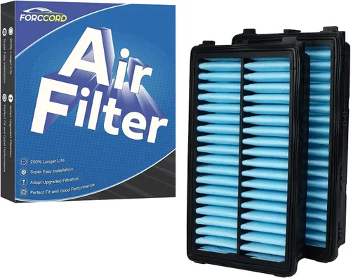 Vista 11 de Paquete de 2 filtros de aire para motor Compatible con Hyundai/Kia Santa Fe Sport, Sedona, Sorento2, Palisade, Telluride Reemplazo de filtro de aire