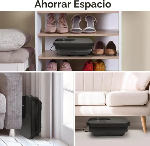 Vista 5 de Beinilai Spa para pies plegable, baño de pies con calor y masaje y chorros de burbujas, tina para remojar los pies con seis rodillos no motorizados