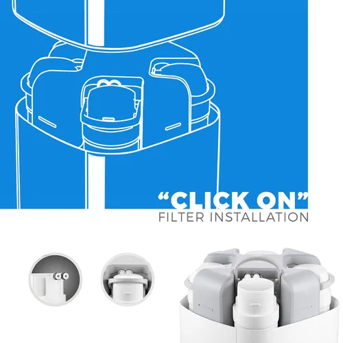 Vista 3 de PureDrop FUFM1 Membrana de repuesto de filtro de agua para debajo del fregadero, cartucho de filtro de agua de repuesto para CUW4, 1 paquete