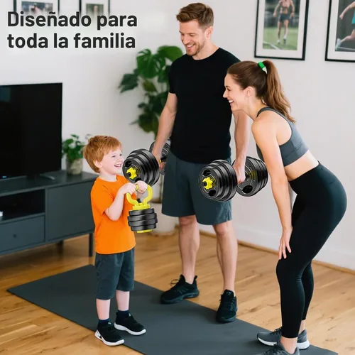 Vista 8 de Juego de mancuernas ajustables, pesas libres de 10 a 90 libras con conector – mancuernas 4 en 1, barra, pesa rusa y soporte para flexiones, juego