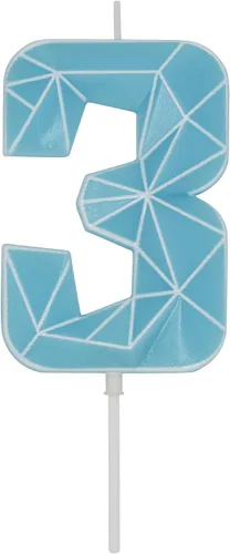 Vista 319 de DERVENTA Vela Grande de Cumpleaños Número 3D Verde Luminoso de 3.7 Pulgadas Celebración de Fiesta Aniversario Decoración Adorno para Pastel 1 Pieza