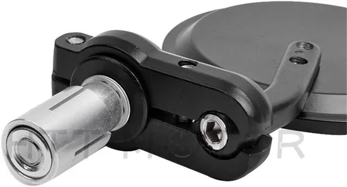 Vista 5 de Nuevos espejos redondos de 1 pulgada para extremo de barra para Kawasaki Suzuki Ducati, color negro