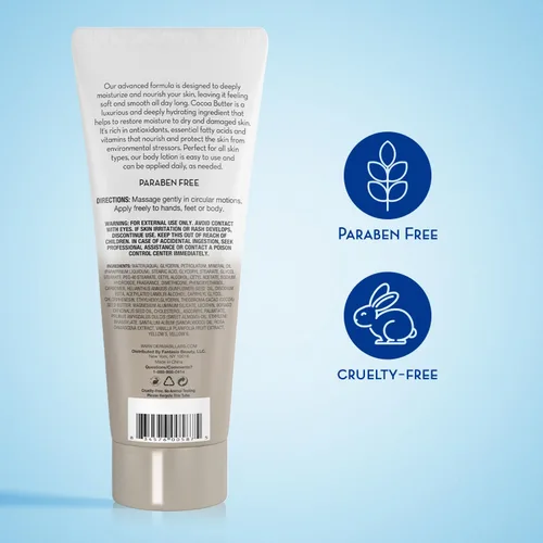 Vista 2 de Dermasil Loción corporal, manteca de cacao, paquete de 4 – No grasa, de rápida absorción, aroma dulce, 8 onzas Ea