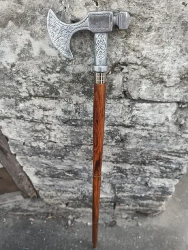 Vista 3 de Elegancia en cada paso: bastón de madera hecho a mano para estilo y apoyo