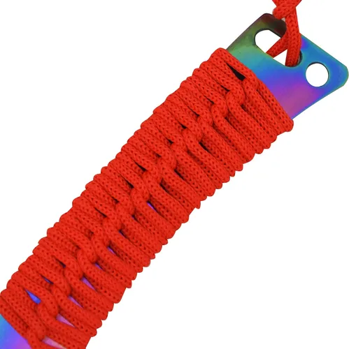 Vista 4 de Snake Eye Tactical - Espada de fantasía con funda de nailón, machete para exteriores y camping Arco iris