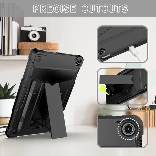 Vista 3 de Funda para Amazon Fire Max 11 (13ª generación, 2023) - Funda protectora híbrida resistente con función atril + 1 protector de pantalla y 1 lápiz