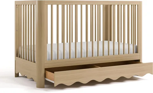 Vista 24 de Storkcraft Casablanca 5-in-1 Convertible Crib with Drawer, Sage Salvia