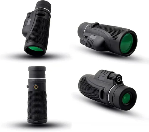 Vista 7 de Telescopio monocular de alta potencia de 12 x 50, zoom ajustable, impermeable, monocular óptico con adaptador para teléfono inteligente, trípode