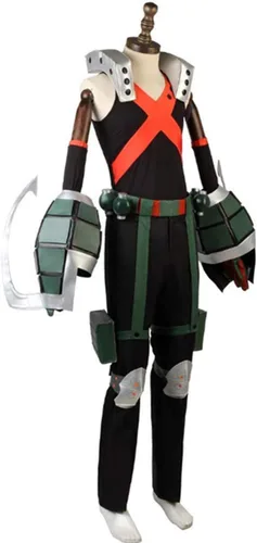 Vista 3 de Traje de hombre para My Hero Academia Boku no Hero Akademia Katsuki Bakugou Cosplay