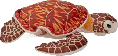 Vista 5 de Wild Republic Peluche de tortuga marina de carey de peluche, juguete de peluche, regalos para niños, Cuddlekins, 12 pulgadas