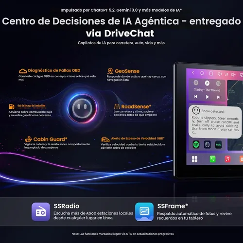 Vista 7 de ATOTO S8 Gen4 9 pulgadas QLED Android Doble DIN Estéreo para coche, CarPlay inalámbrico y Android Auto, 4G LTE, 4GB+64GB, DriveChat AI, Hi‑Fi DSP/4V
