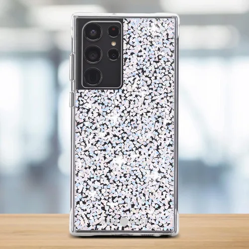 Vista 6 de Case-Mate - Twinkle - Funda para Samsung Galaxy S22 Ultra - Elementos de lámina reflectante - Protección contra caídas de 10 pies - 6.8 pulgadas