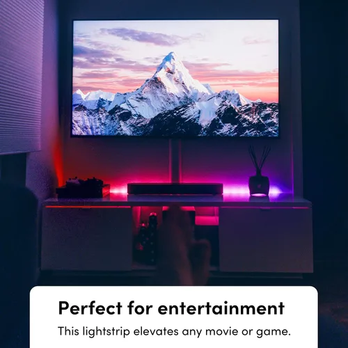 Vista 3 de LIFX Paquete gamer con bombilla inteligente de 2 colores de 1100 lúmenes y tira de luz LED inteligente de 80 pulgadas