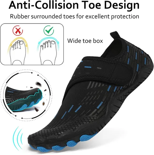 Vista 3 de Zapatos de agua para hombre y mujer, secado rápido, para natación, playa, piscina, calcetines de yoga para senderismo, caminar, buceo, surf