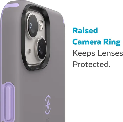Vista 6 de Speck Funda para iPhone 14 y iPhone 13, protección contra caídas, resistente a los arañazos, diseñada para carcasa MagSafe con revestimiento suave