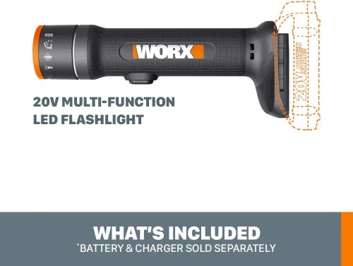 Vista 6 de Worx WX027L.9 20V Power Share Linterna LED multifunción (solo herramienta)